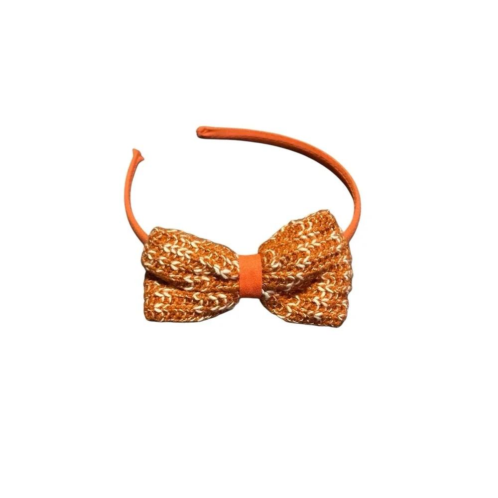 NEW girls‎ headband accessories 1 piece orange bow