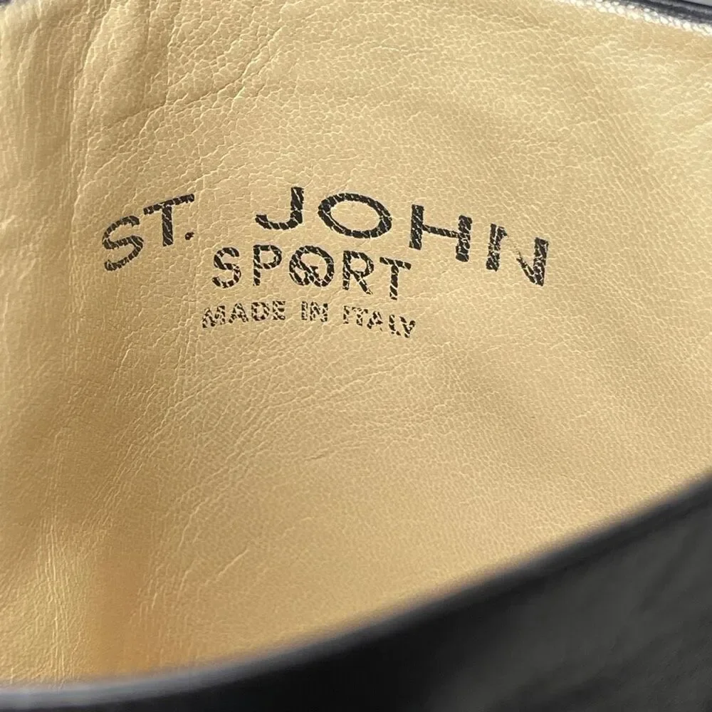 St John Sport Leather Knee High Riding Boots Sz 8.5