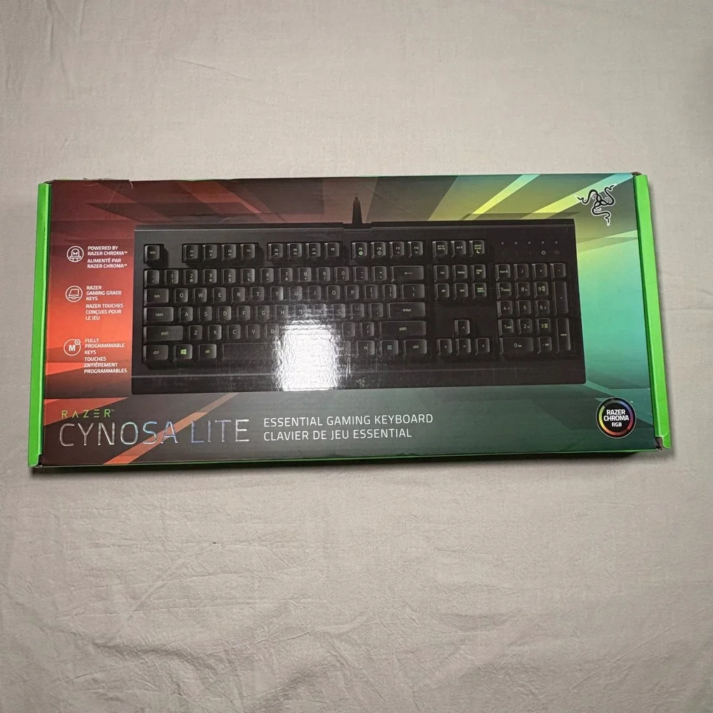 Razer Cynosa Lite Essential Gaming Keyboard Black‎ Wired RGB Chroma RZ03-0274