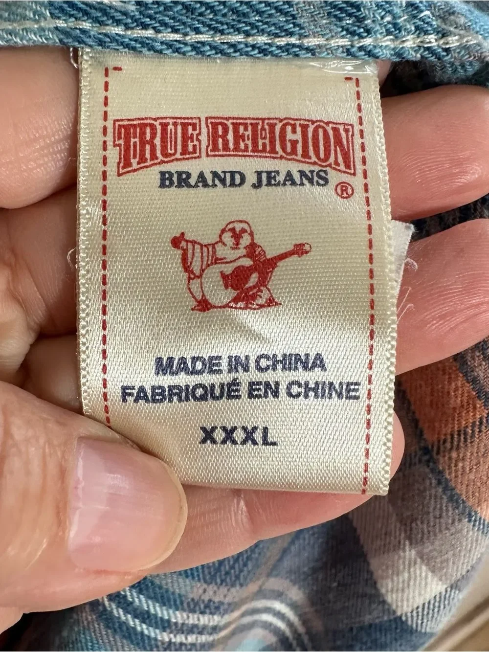 True Religion classic plaid