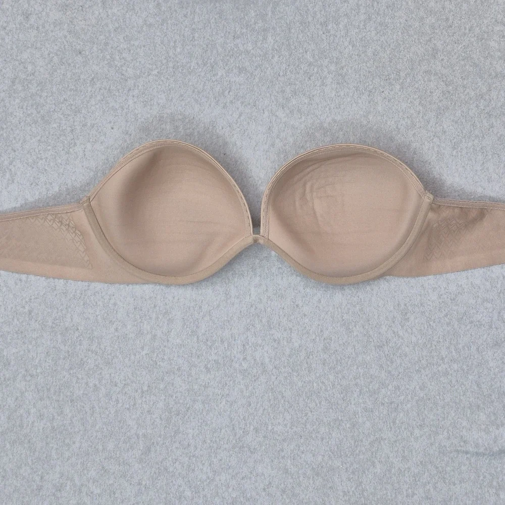 Victoria's Secret Women Bra 38D Beige Lightly Lined Underwired Multiway READ