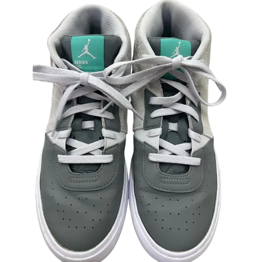 Jordan Series Mid Men’s Iris Whisper High-Top Suede Leather Sneakers