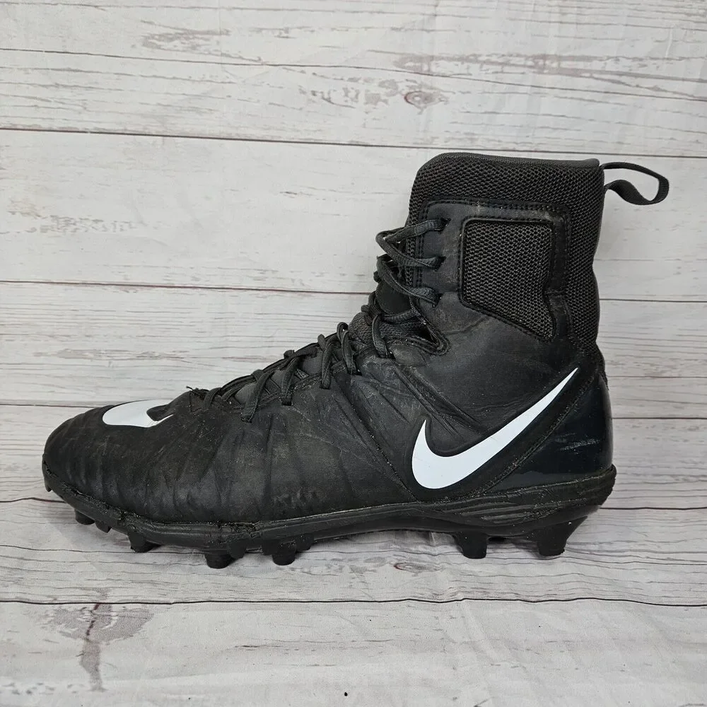 Nike Force Savage Football Cleats Men's Size 14 Black 880140-010