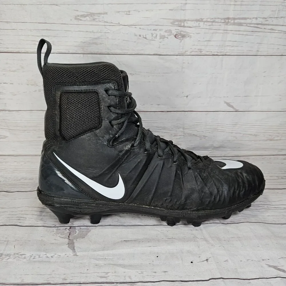 Nike Force Savage Football Cleats Men's Size 14 Black 880140-010