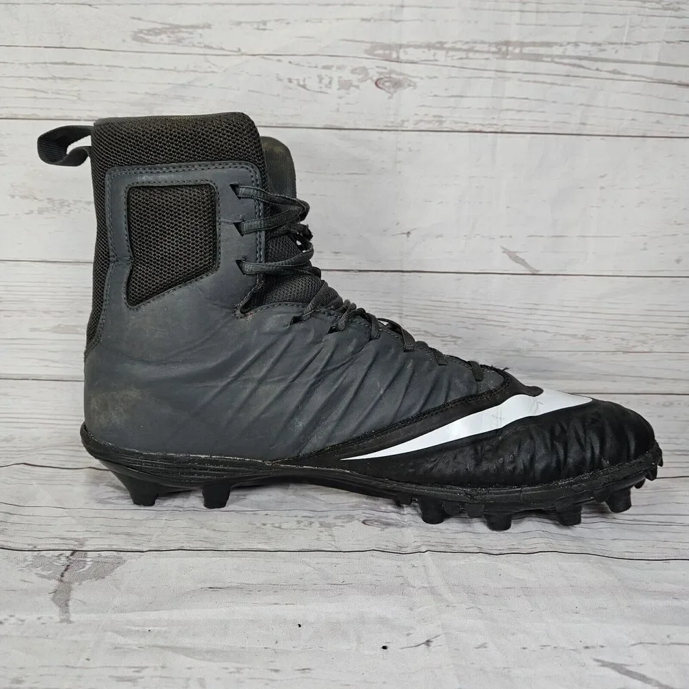 Nike Force Savage Football Cleats Men's Size 14 Black 880140-010