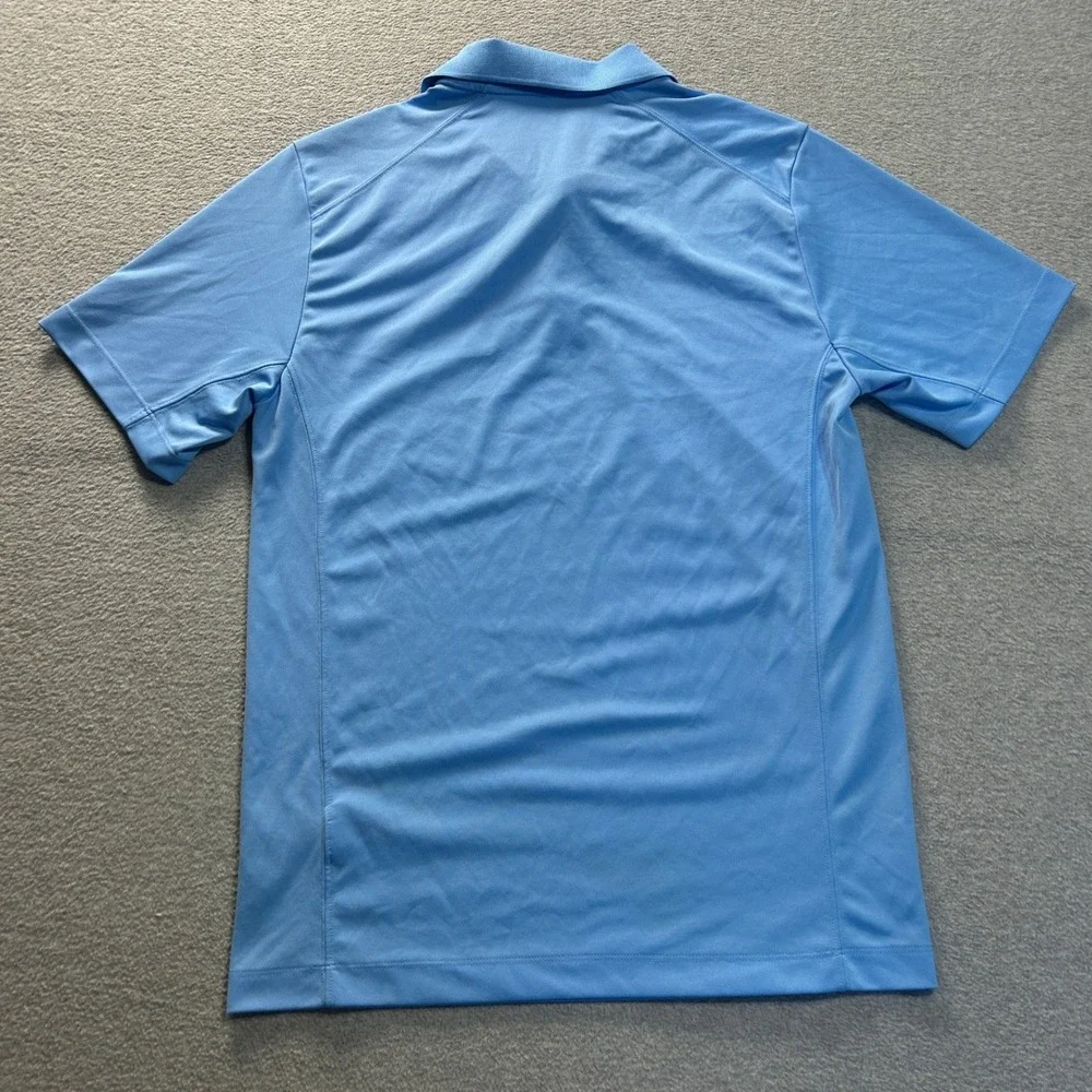 Nike Golf Tour Performance Polo Shirt Mens Small Sky Blue Dri-FIT Performance