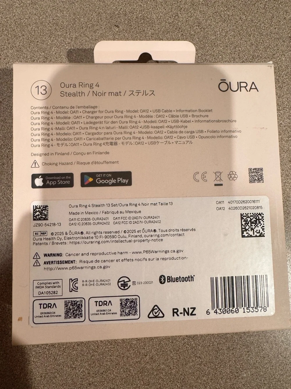 Oura sealed accurate
