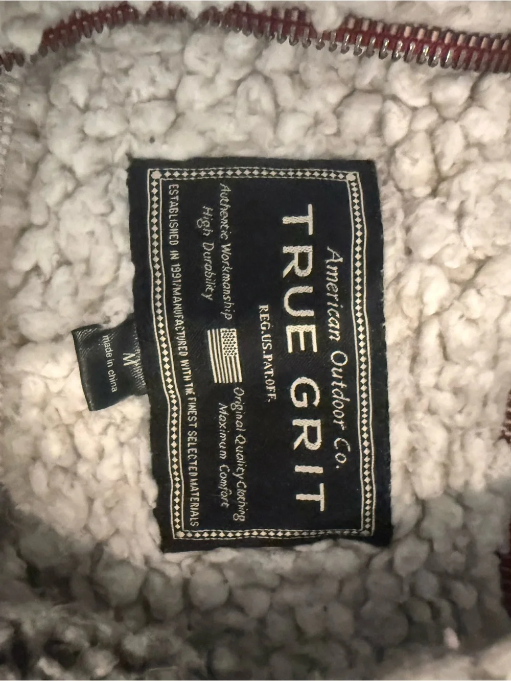 True Grit plush cream