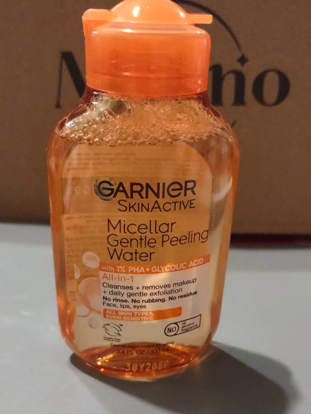 3 For $13.00 Garnier Micellar Gentle Peeling Water - Orange Clear Bottle 3.4 Oz