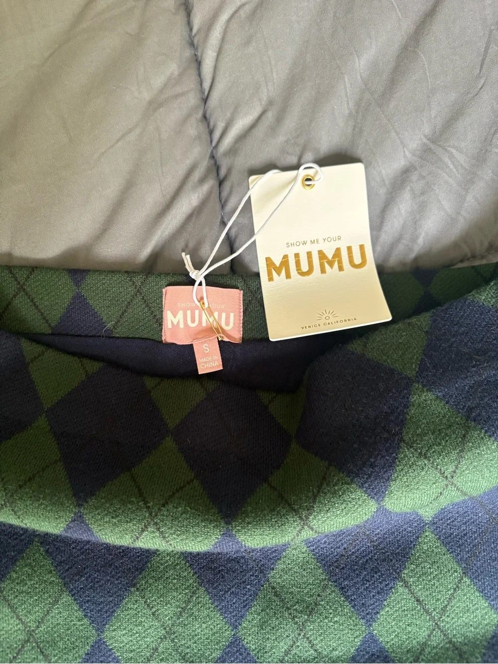 Show Me Your MuMu fitted argyle