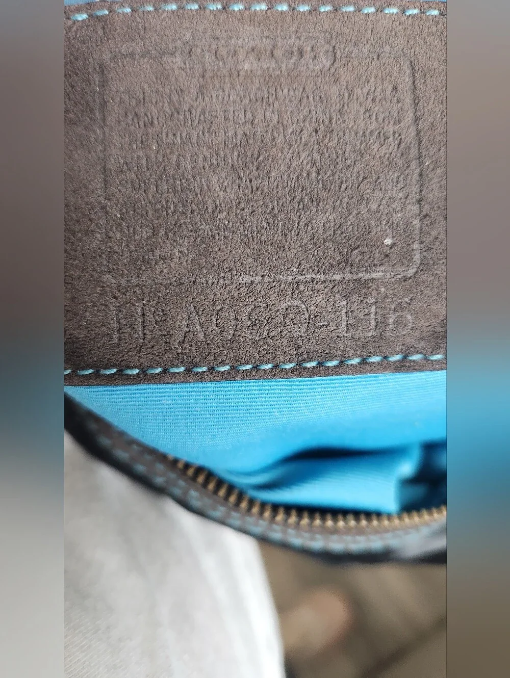 Coach bag details