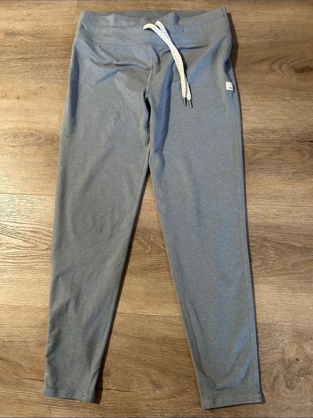 Vuori Heather Blue Gray soft Drawstring yoga pants .Comfortable for Active wear