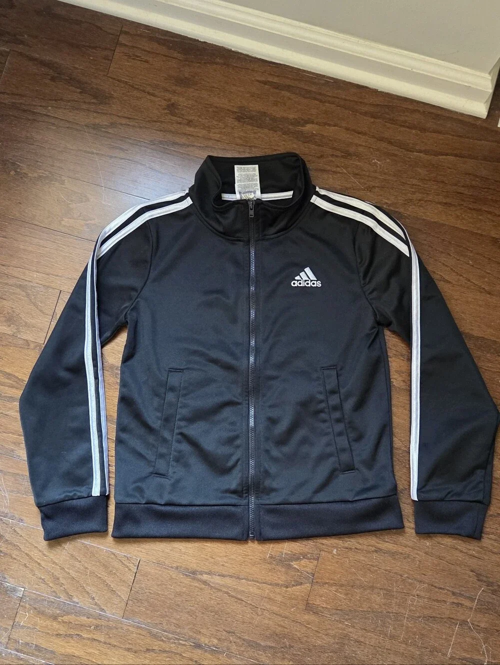 Adidas Kids Black Track Jacket Size S (8)
