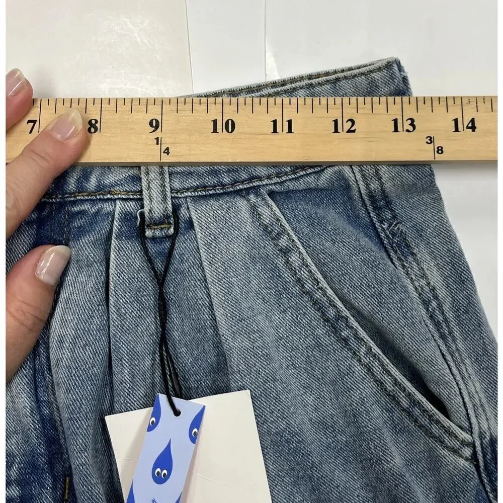 Cider denim pleated