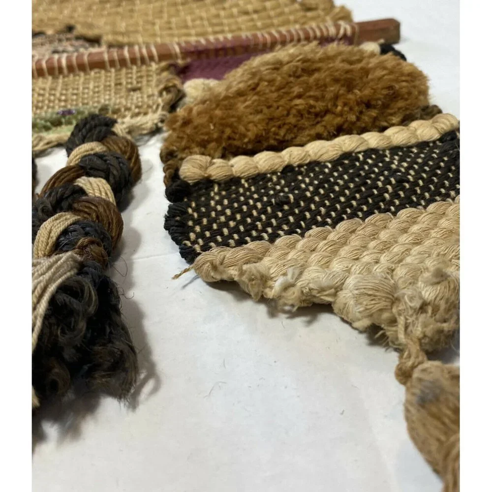 Vintage Original Fiber Art Handmade Animal Fur Han