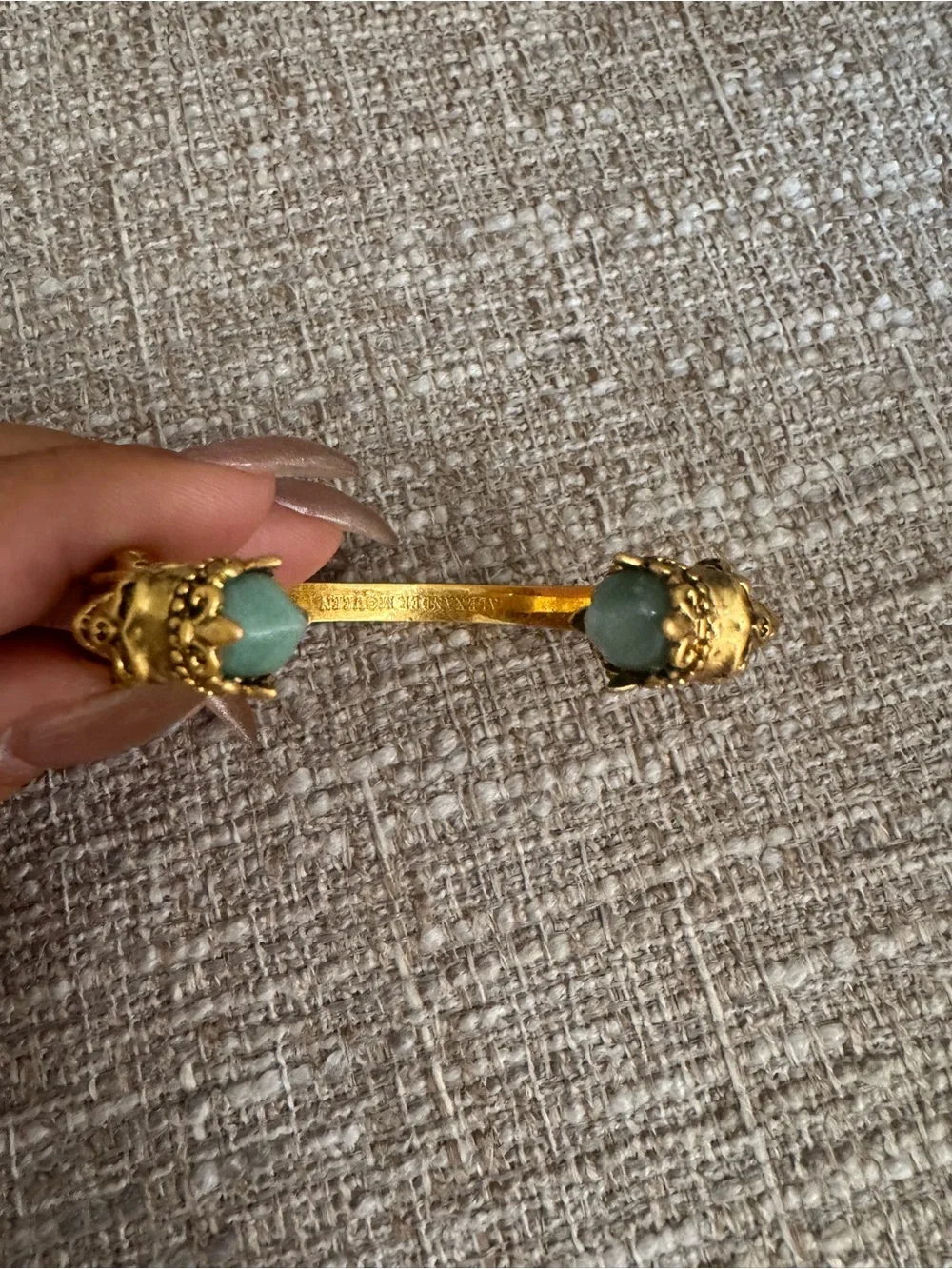 Alexander McQueen gold tone
