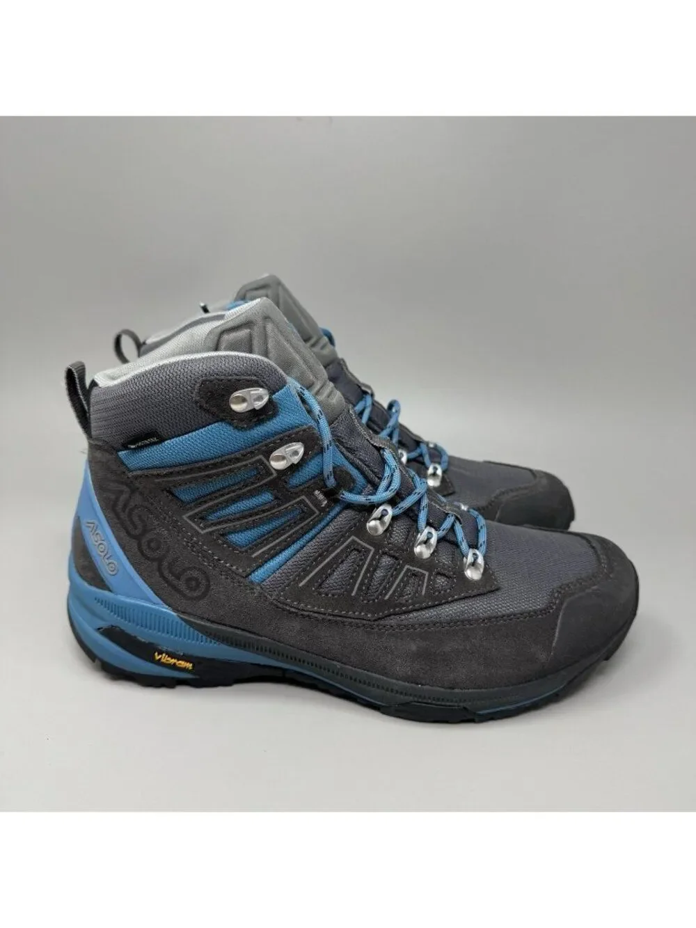 Asolo Narvik GTX Womens Boots Sz 9 Smoky Gray Blue Moon Hiking Ankle Boots