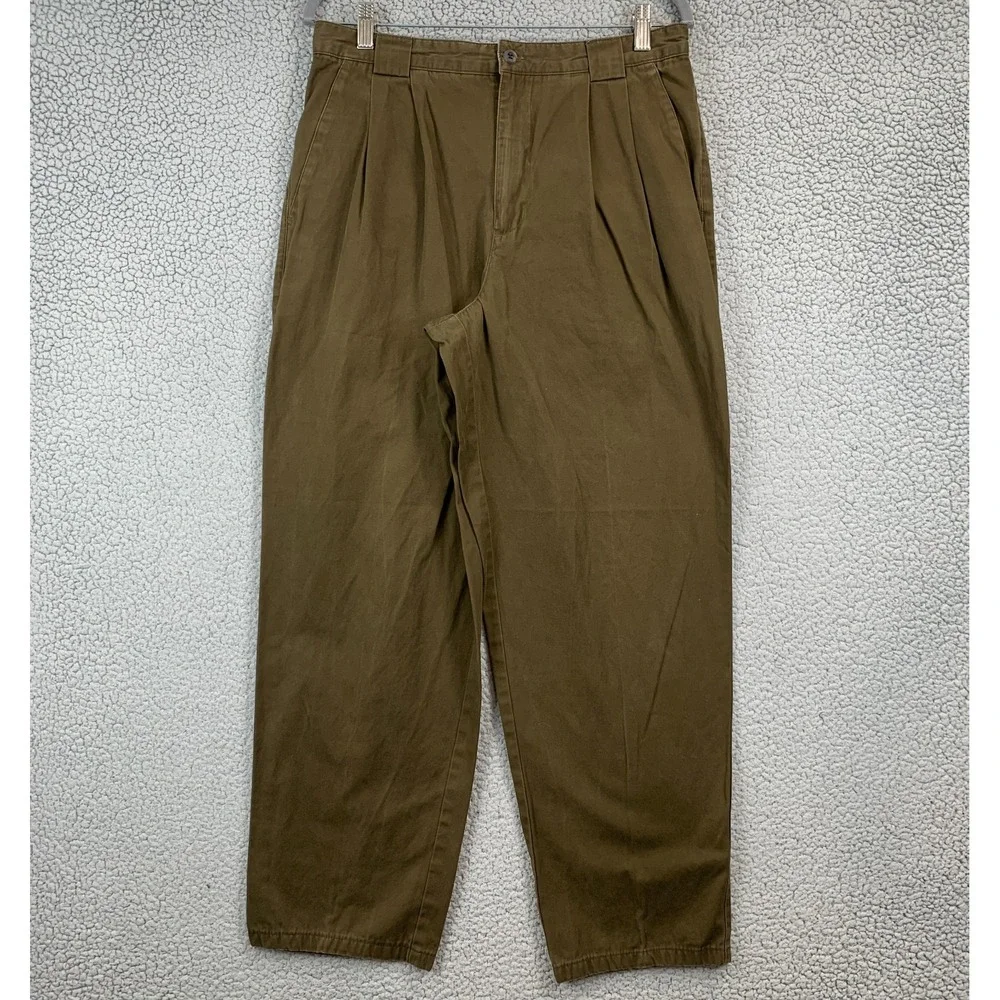 Vtg Banana Republic Safari Collection Travel Pants Mens 32x30 Brown Pleated RARE