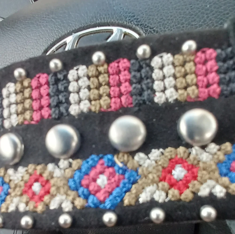 SCHUTZ embroidery brushed