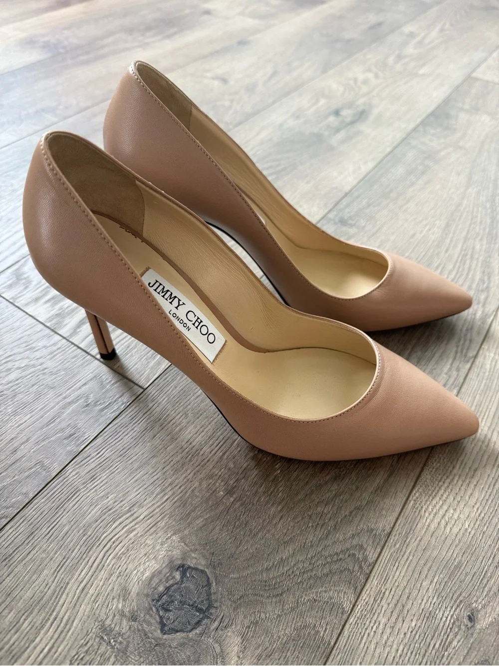 NWT Authentic Jimmy Choo Romy 85 Leather Pump Size 38.5