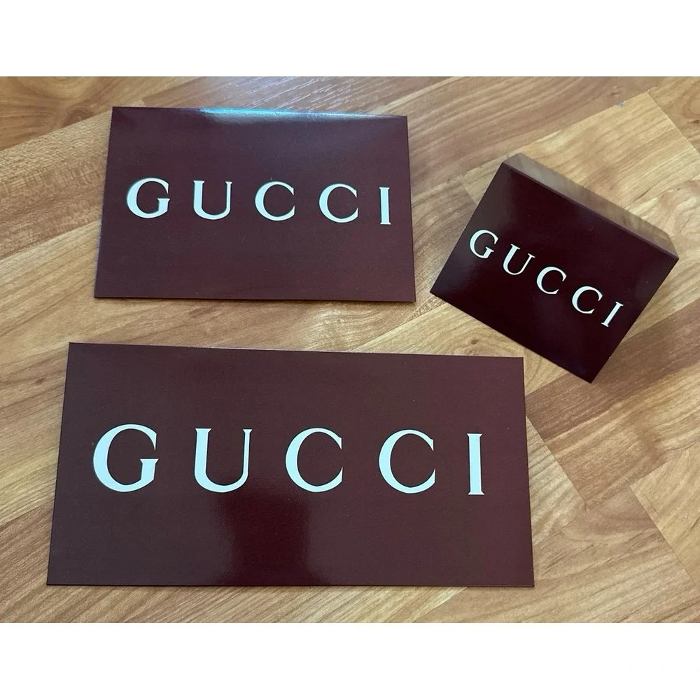 Set of‎ 3 Gucci gift packaging components envelopes