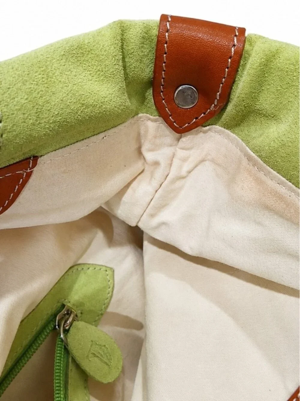 Vintage Tod’s Lime Green Suede Leather Hobo Shoulder Bag Y2K Italian Designer