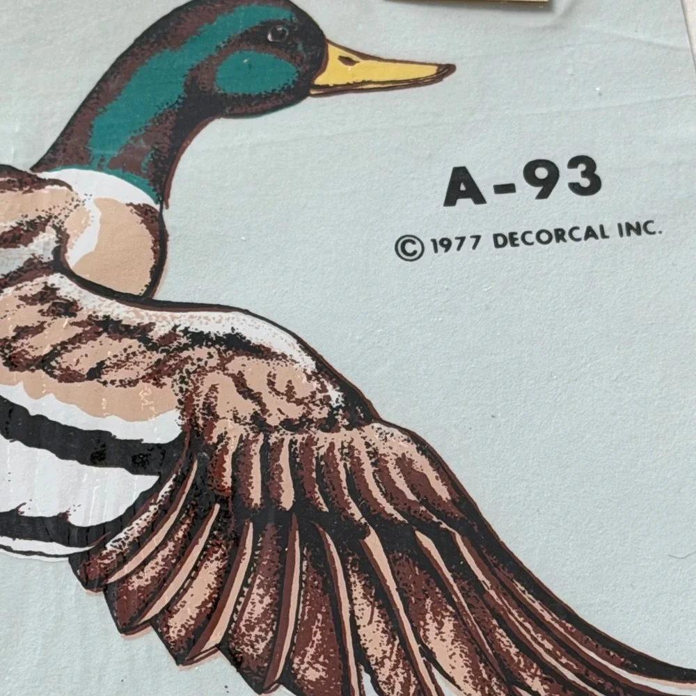Vintage 1977 Decal Lot Of 2‎ NOS New Decoral Handpainted Cabin Lodge Hunt Fish