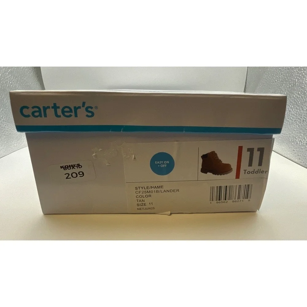 Carter's‎ Lander Kids Boots Size 11 - Brand New