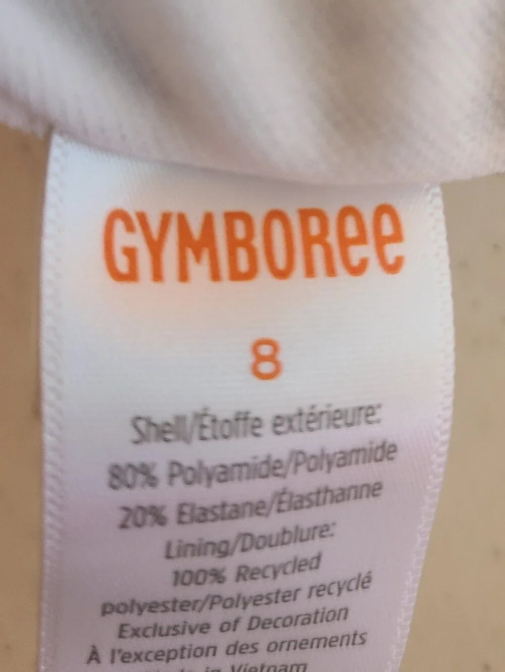 Gymboree brand size