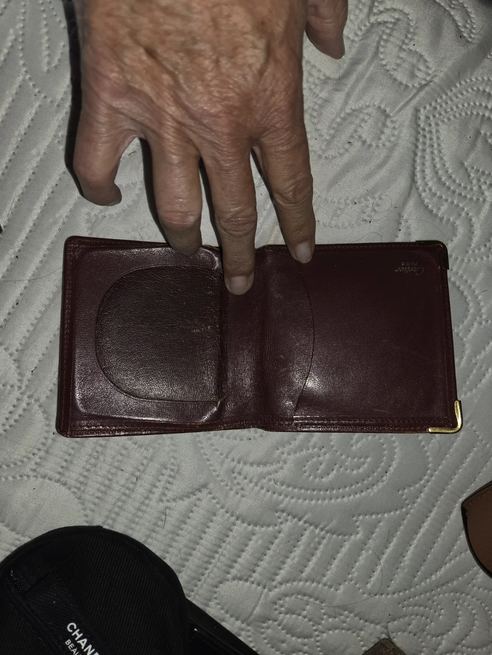 Cartier compact leather