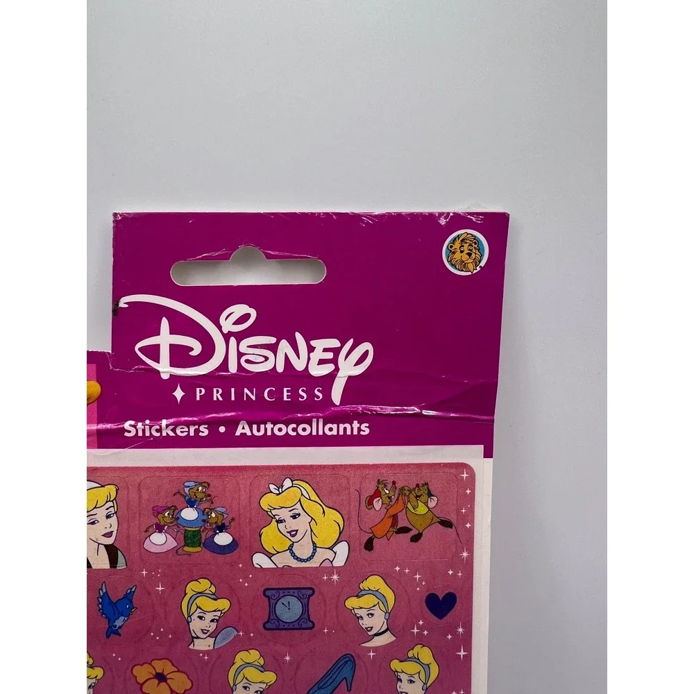 Vintage Sandylion Disney Princess Cinderella 2 Sticker‎ Sheers Sealed Disneyana
