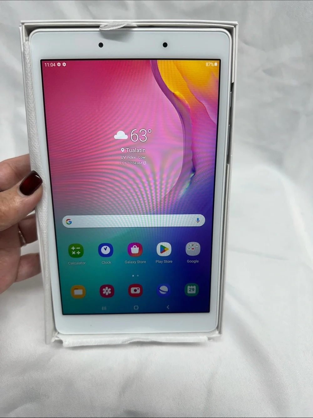 Samsung front display rear