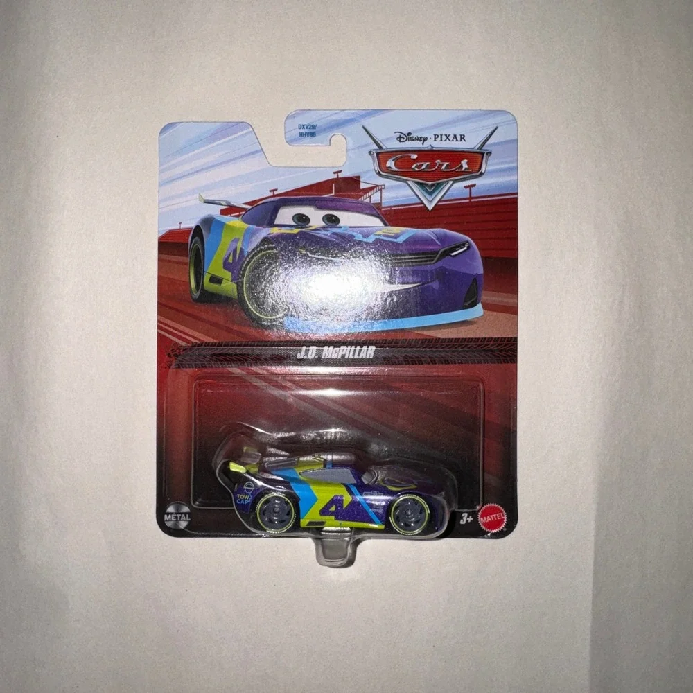 Disney Pixar Cars J.D. McPillar Tow Cap #4 Die-Cast‎ Race Car Mattel HHV86 New