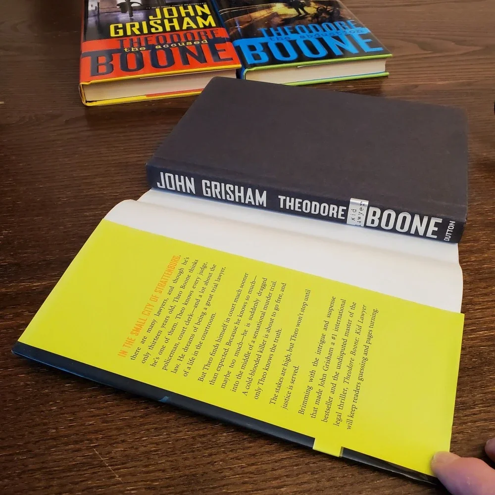 John Grisham Theodore Boone 3 Book Set HC Kids‎ Lawyer Accused Fugitive NEW