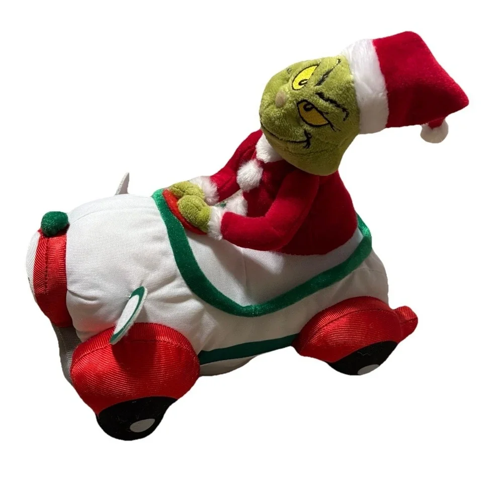 Dr Seuss The Grinch Animated Riding in White Car Your A‎ Mean One GemmyPlush