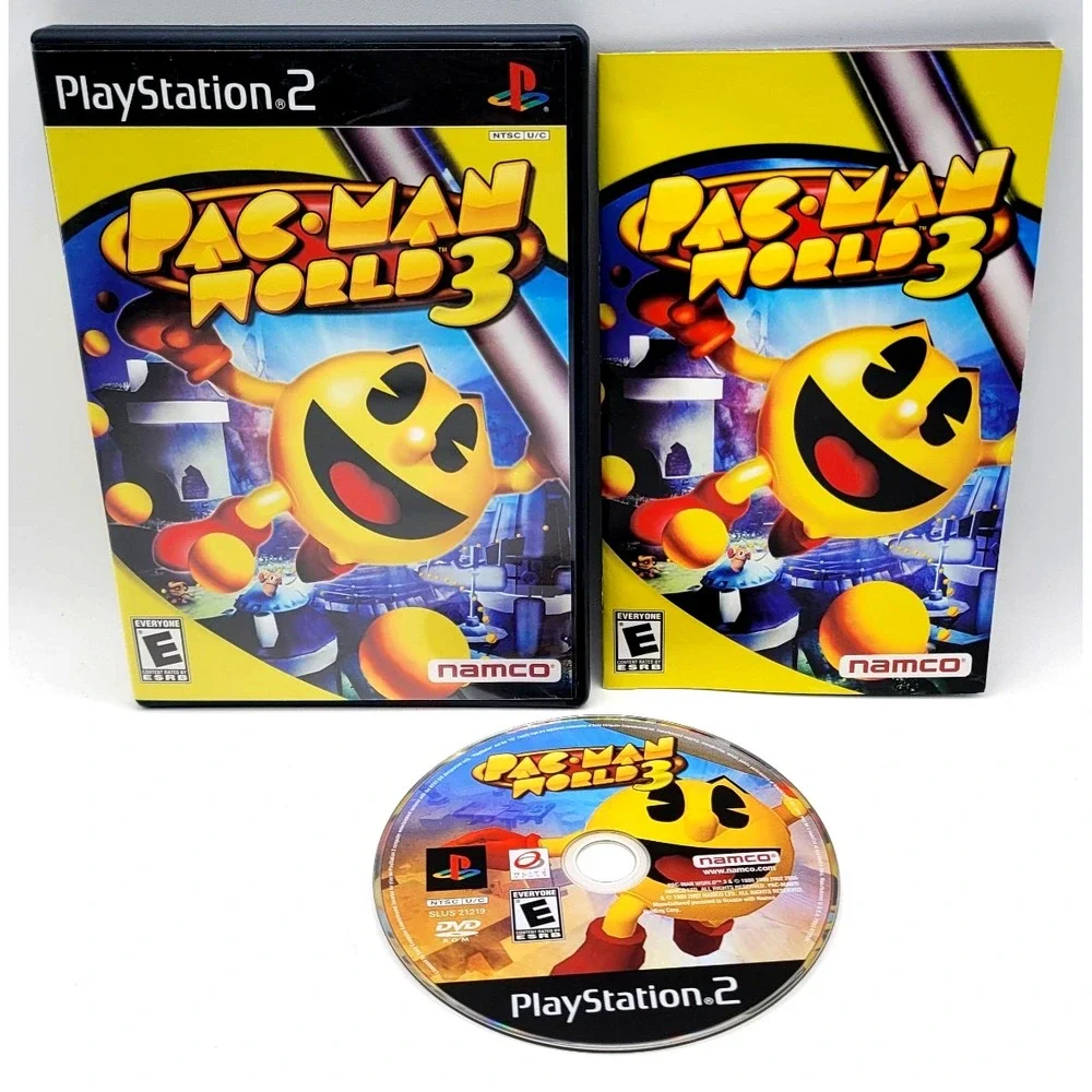 Pac-Man World 3 (PlayStation 2‎ PS2) CIB COMPLETE IN BOX