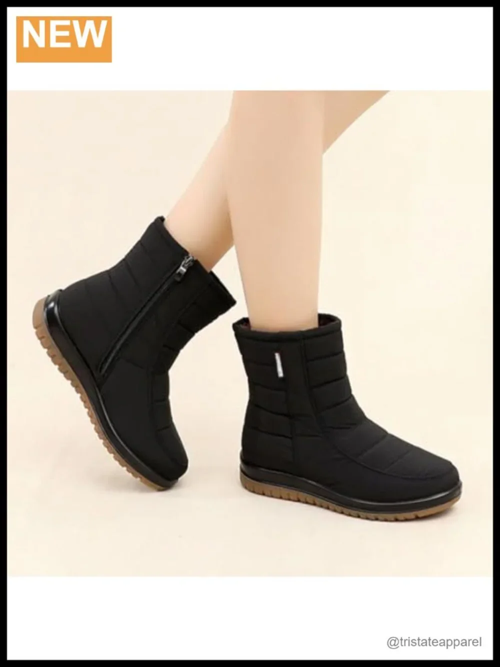 Women's Waterproof Snow Boots Faux Fur Lined Non-Slip Winter Ankle Booties