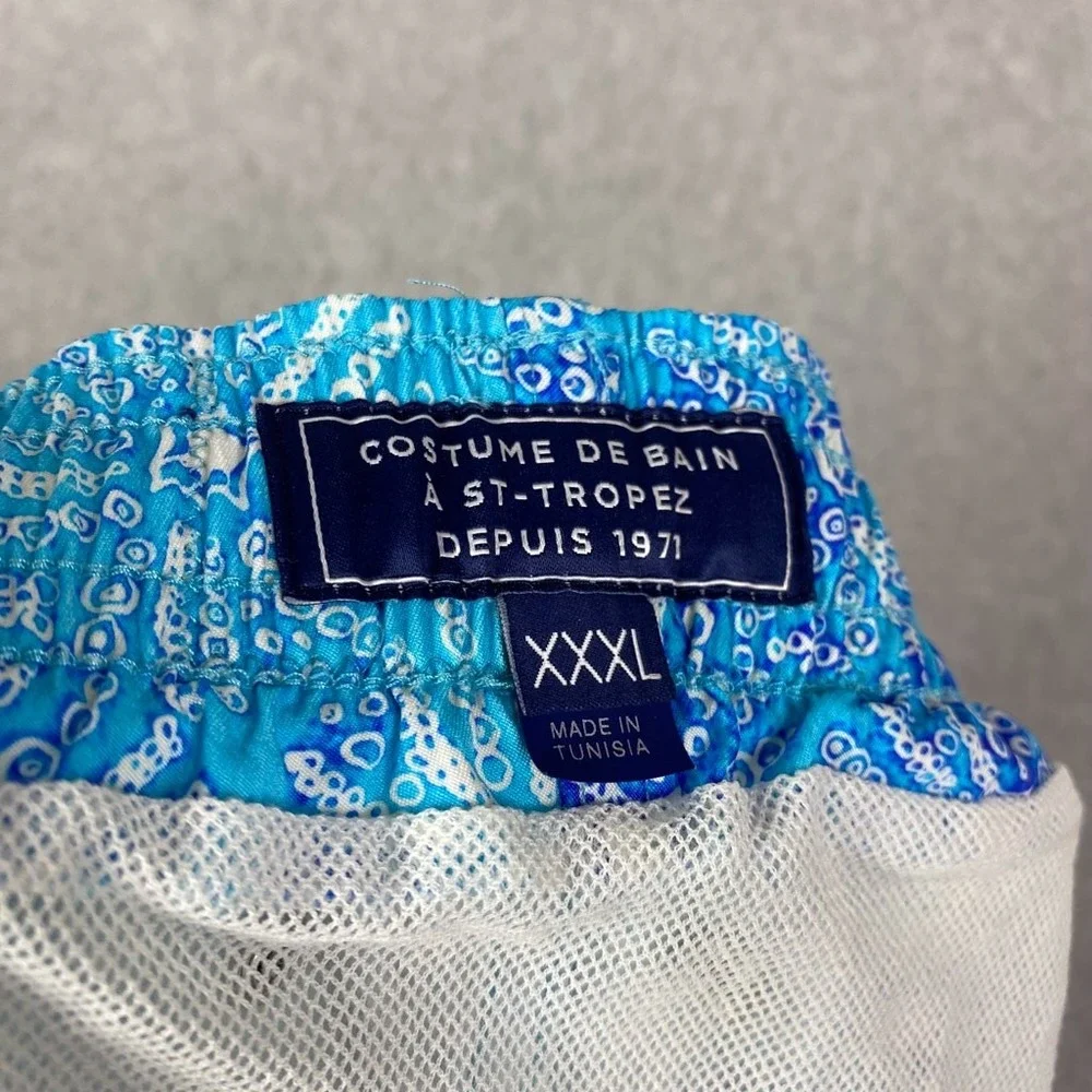 Vilebrequin Shorts Mens 3XL Blue Sea Urchin All‎ Over Print Swim Trunks XXXL