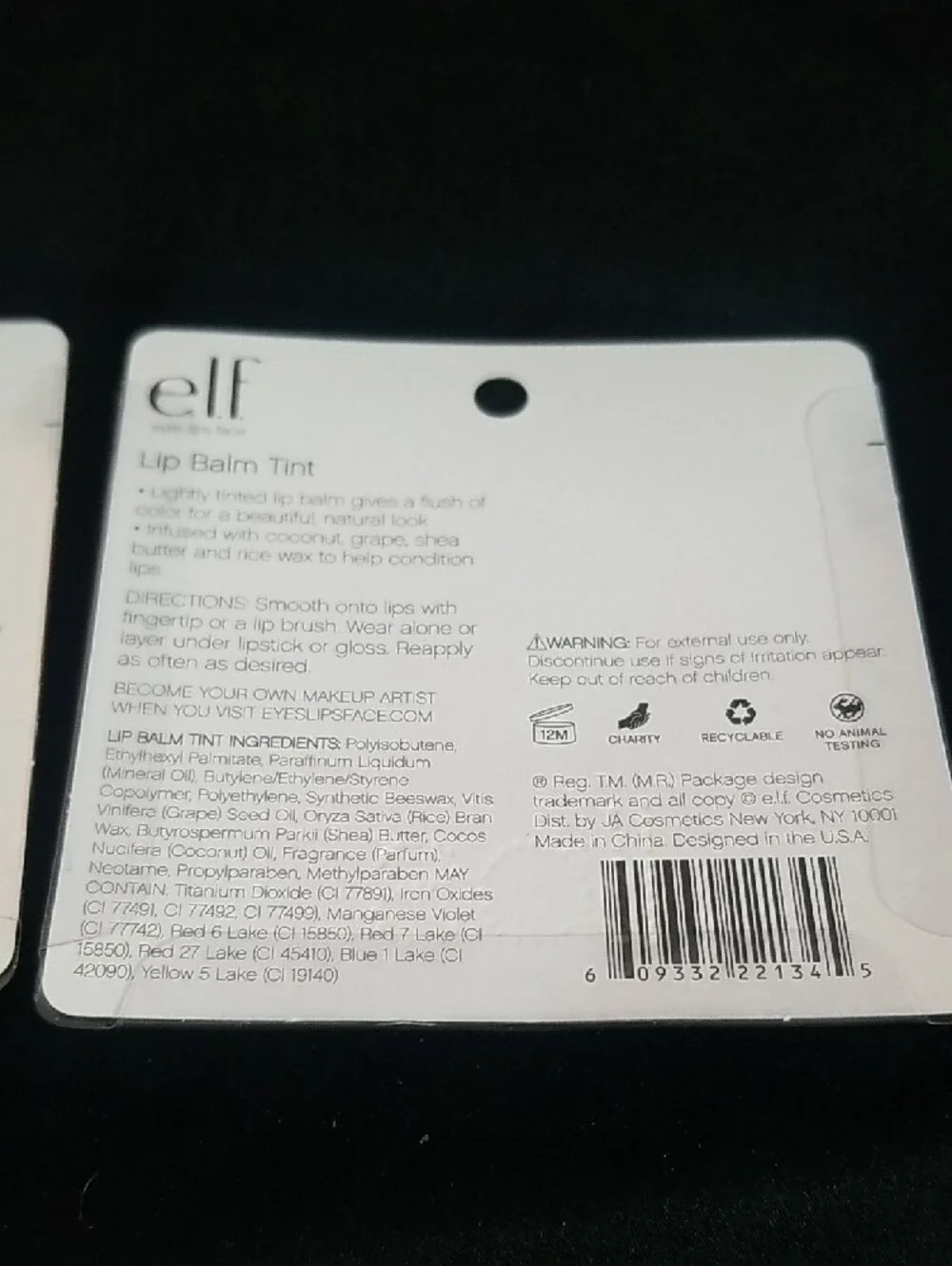 ELF lip balm