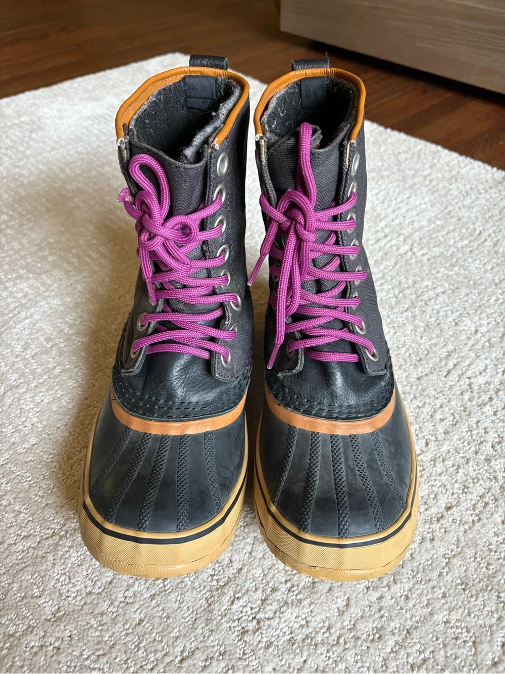 SOREL 1964 Premium LTR Waterproof Canvas Duck Snow Boots Charcoal Size 7