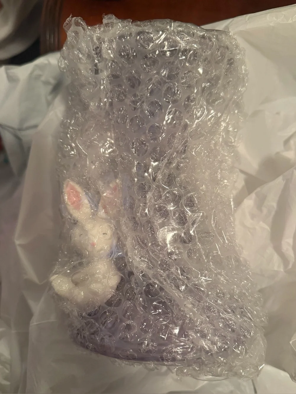 Bath & body works Purple bunny rabbit single wick candle holder new