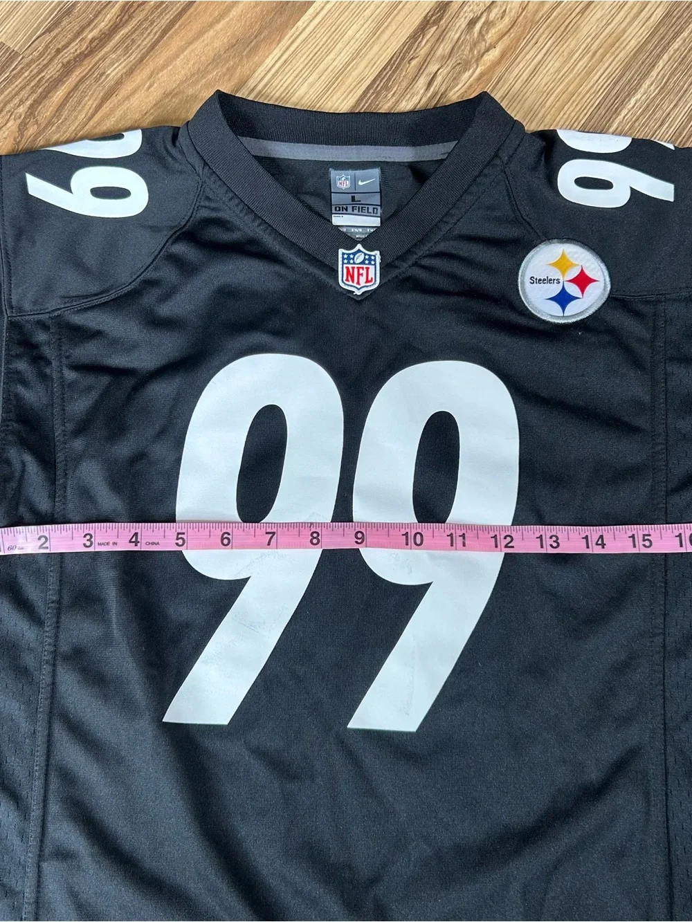 Brett Keisel #99 NFL Nike Pittsburgh Steelers Jersey On Field Youth Large New