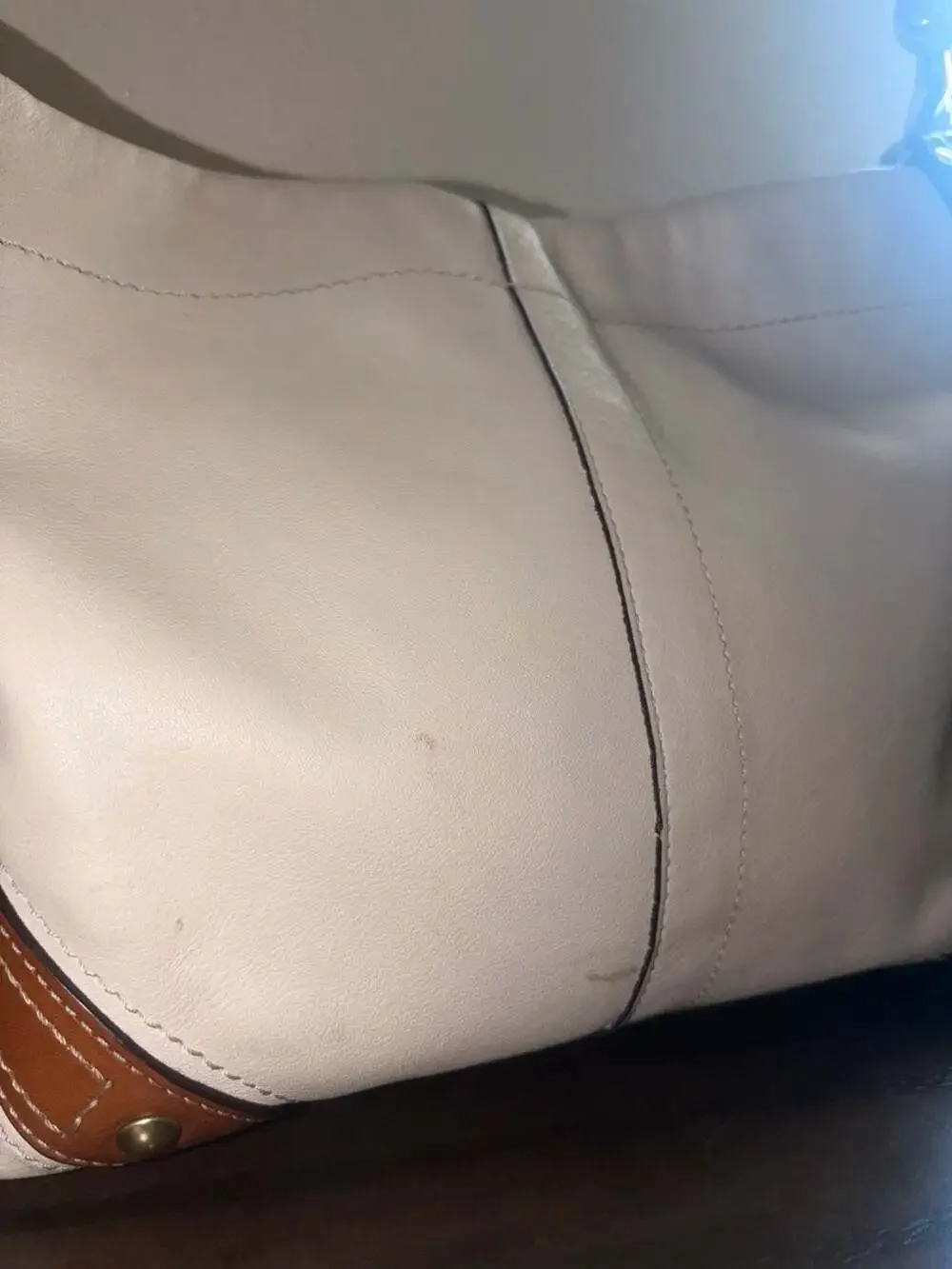 Coach cream leather