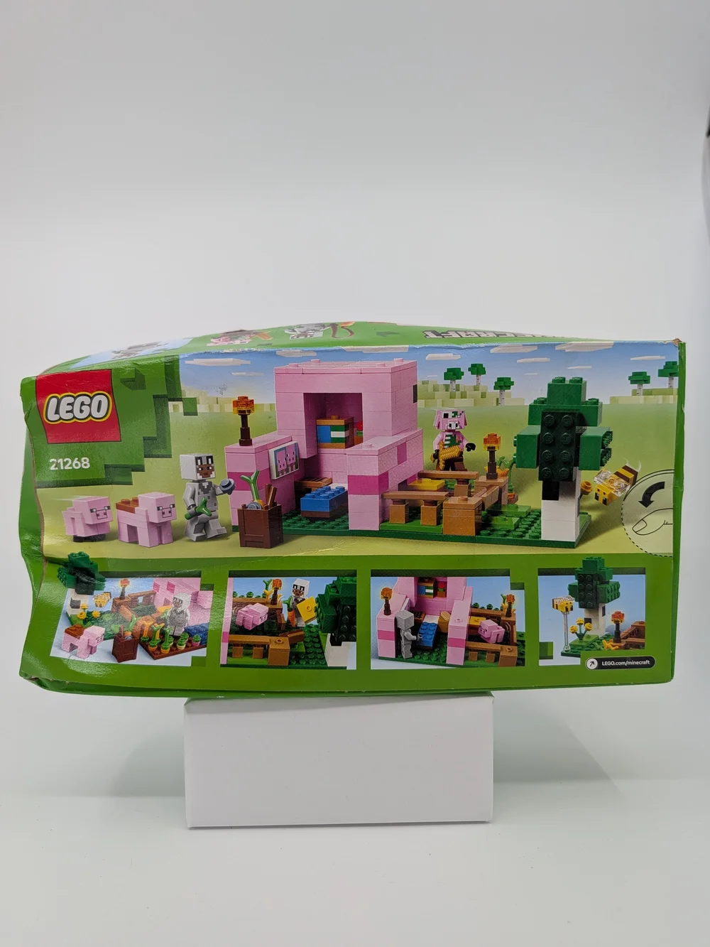 LEGO 21268 Minecraft The Baby Pig House, Sealed but Dented Box