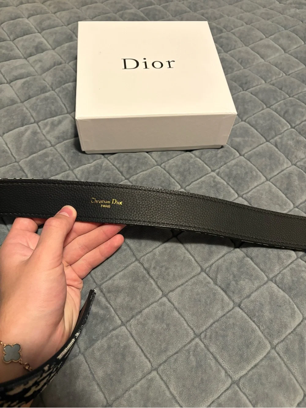 Dior canvas belt