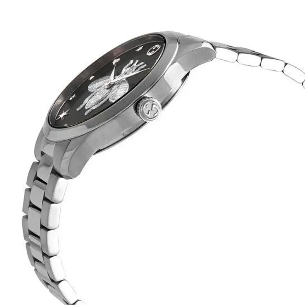 Gucci G-Timeless Bee Dial Swiss Quartz Watch Stainless Steel 38mm