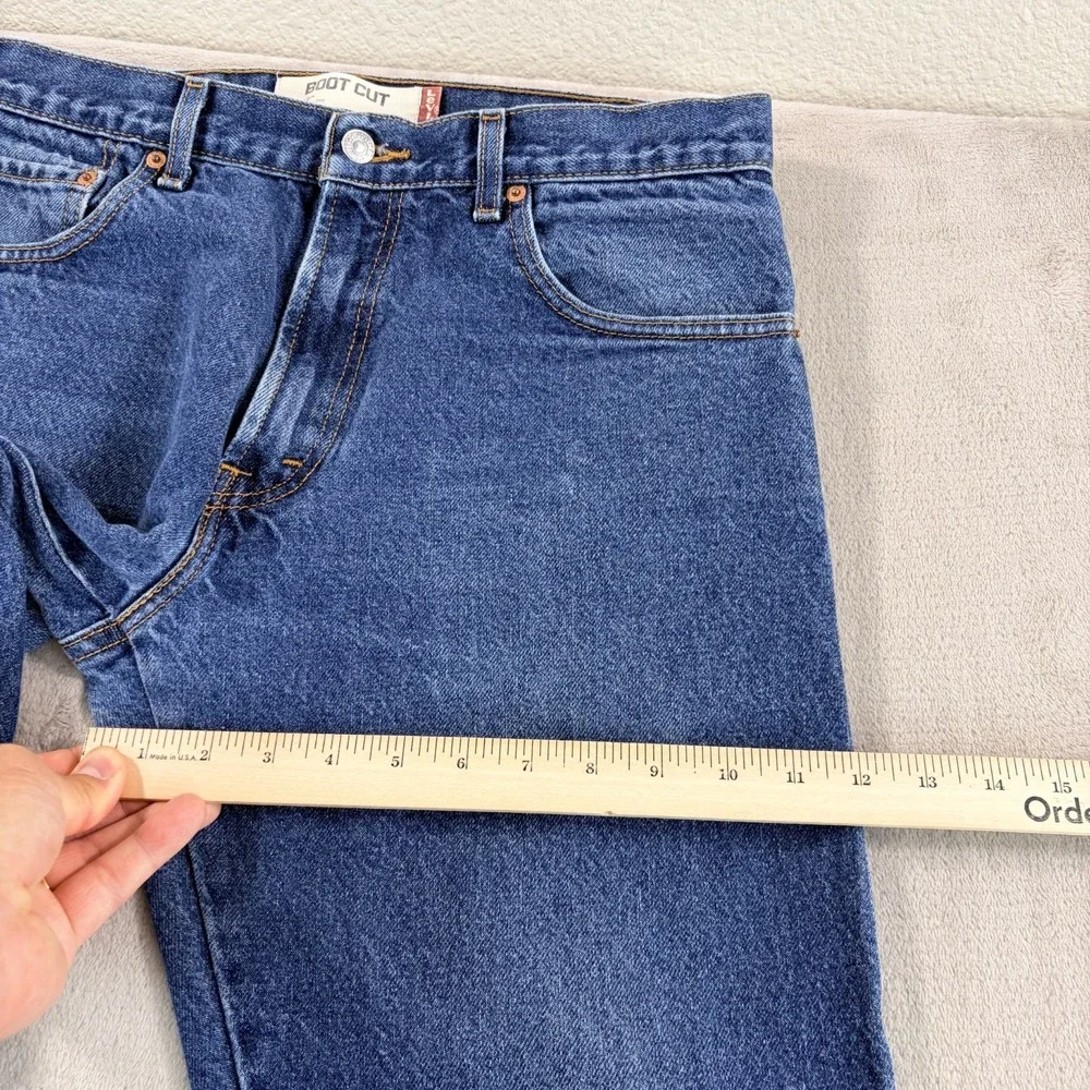 Vintage Levis 517 Bootcut Denim Pants Jeans Men 33x32 Blue Western Cowboy‎ Y2K