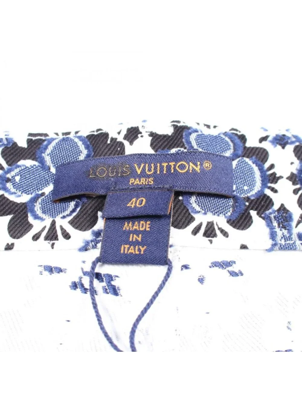 Louis Vuitton Denim Monogram Flower Shorts Cotton