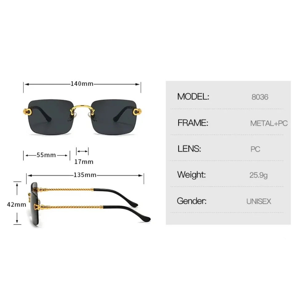 N/A rimless rectangle