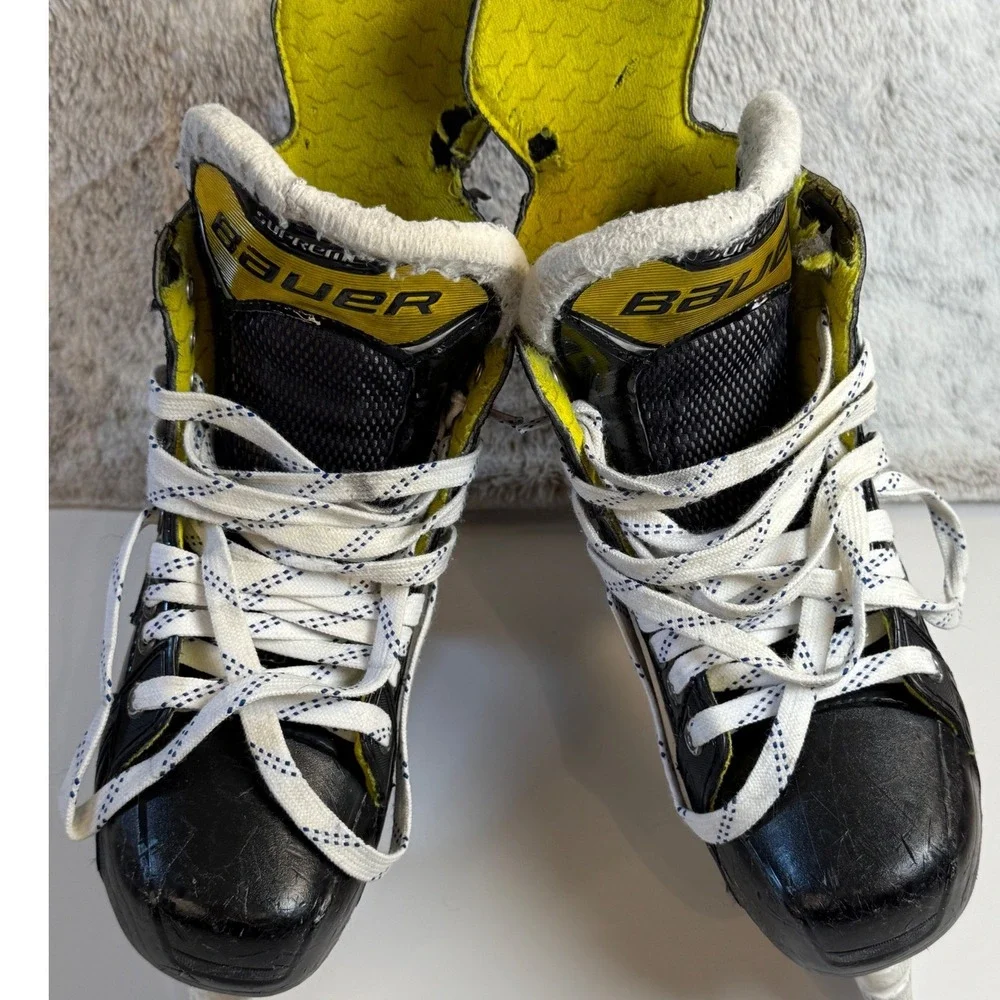 Bauer Supreme S53 Hockey Skates Size 6 Black Yellow‎